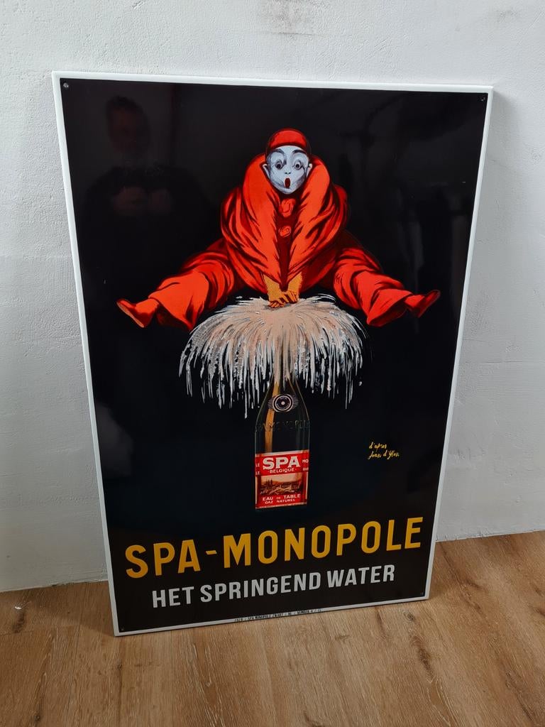 Spa bord emaille nieuw, Ophalen of Verzenden, Nieuw, A1 t/m A3