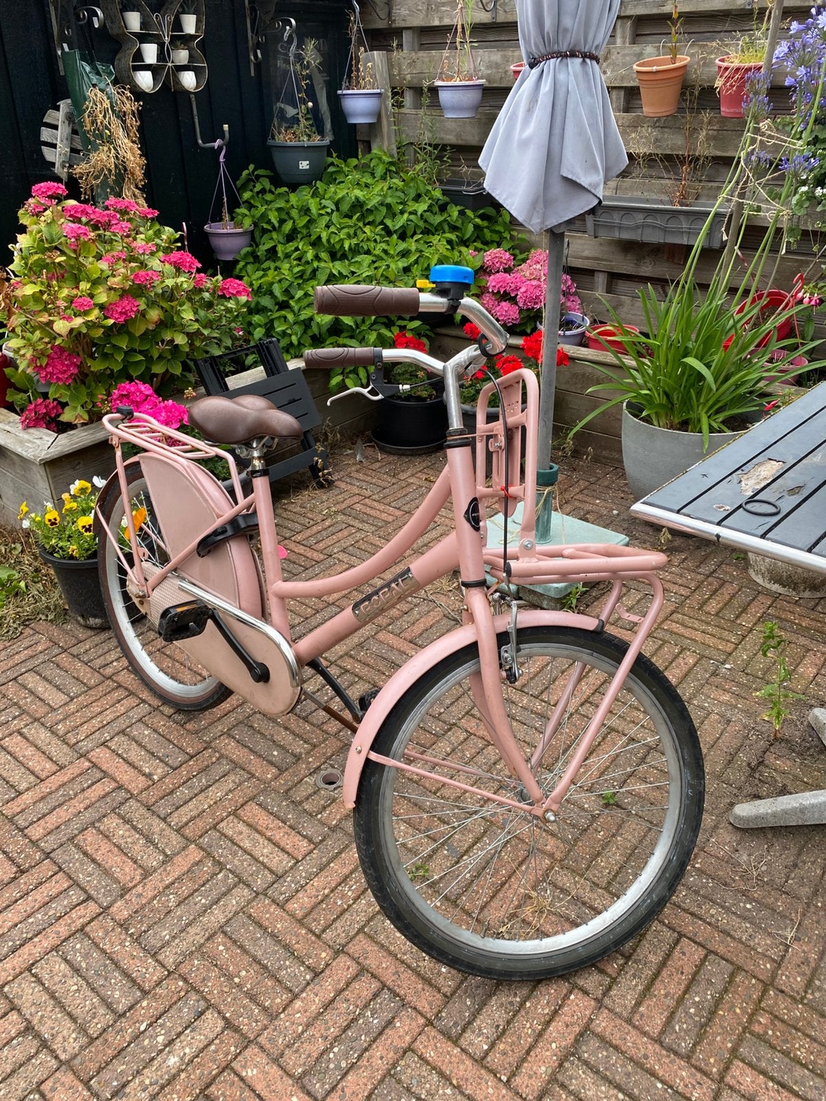 Popal meisjesfiets, Ophalen, Gebruikt, Terugtraprem