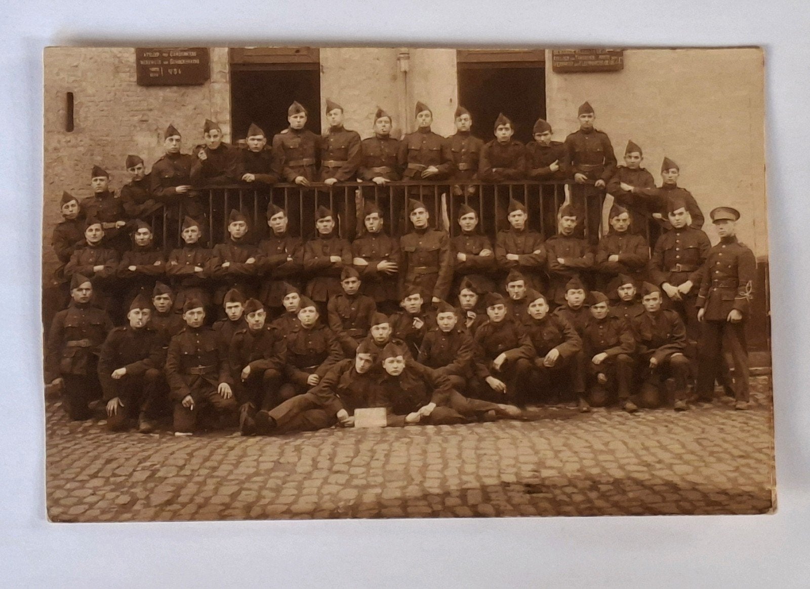 Fotokaart- portret- België- leger- militair- uniform- 1926, Verzamelen, Ophalen of Verzenden, Overige soorten, Overige gebieden