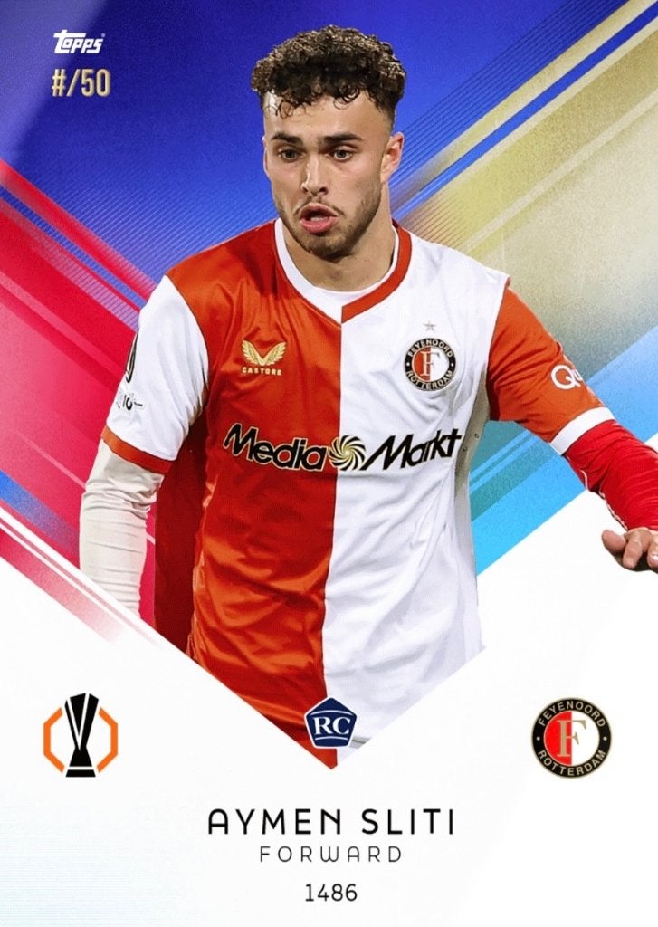 Aymen Sliti Topps Rookie /50, Verzenden, Zo goed als nieuw, Plaatje