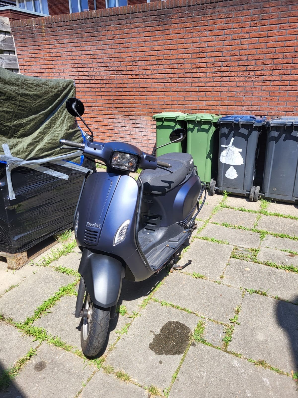 Berini Napoli II te koop (start niet meer) 60km blauw KT, Gebruikt, Benzine, Ophalen, Overige merken