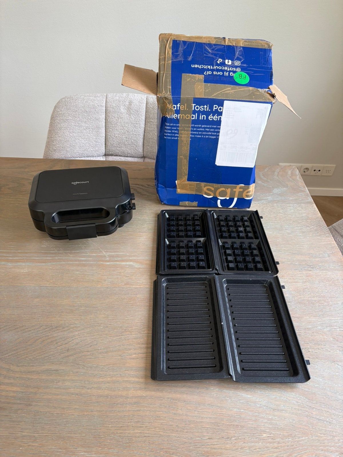 Safecourt Kitchen Tosti-apparaat – 3-in-1, !, Gebruikt, !, Ophalen of Verzenden
