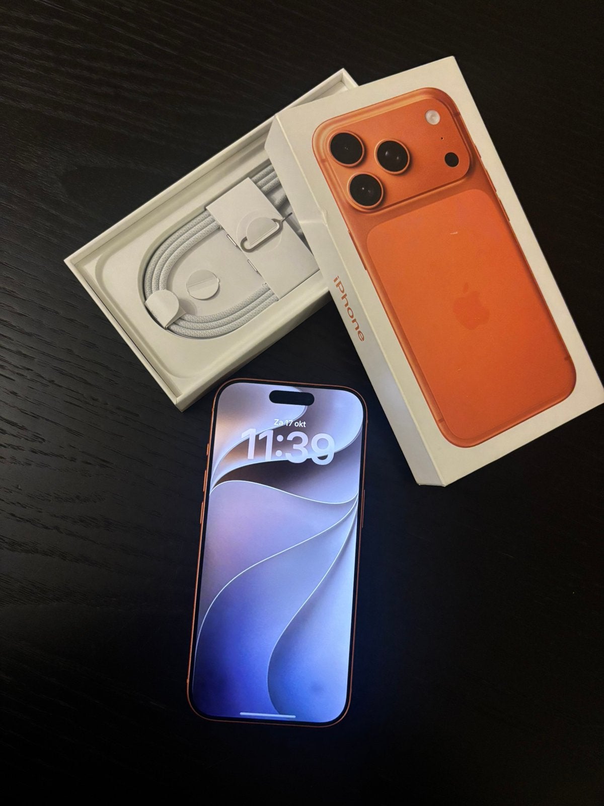iPhone 17 Pro – 256GB – Oranje – Zo goed als nieuw!, Zo goed als nieuw, Zonder simlock, 96 %, Ophalen