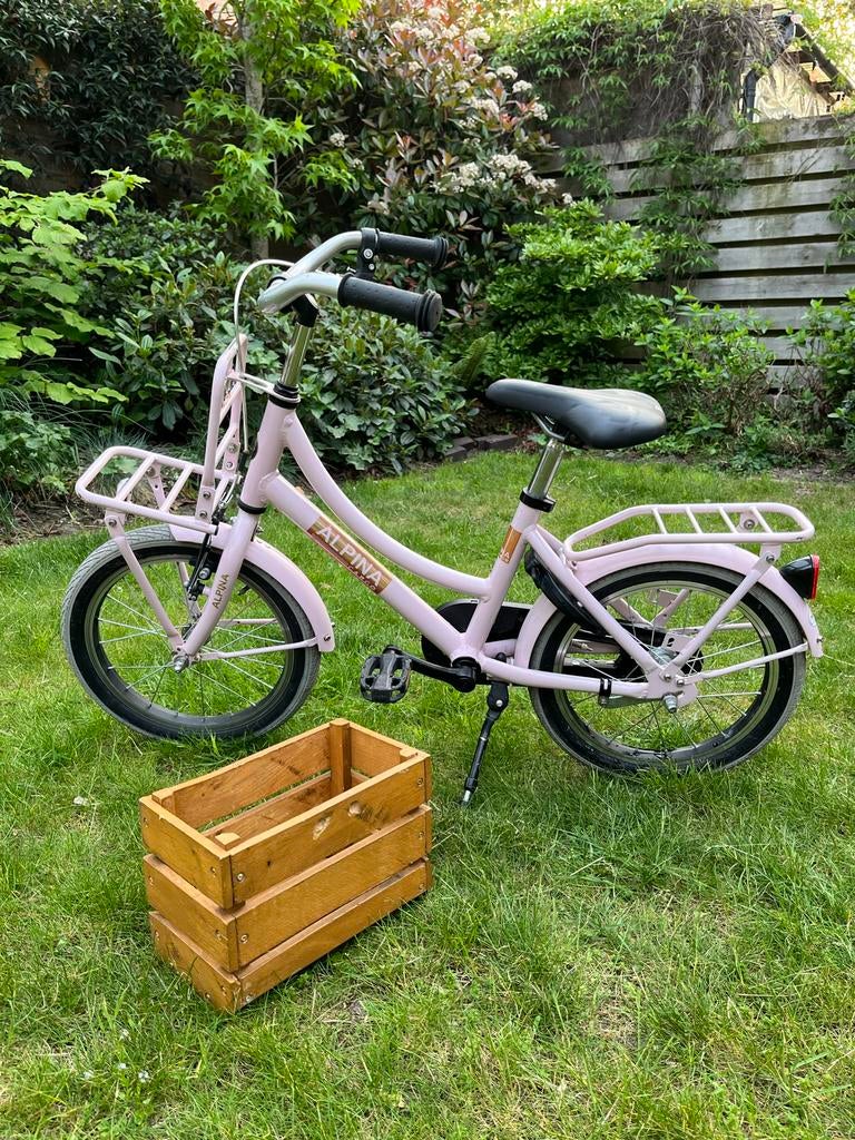 Alpina Cargo kinderfiets - Roze - 16 inch - Goede staat, Ophalen, Gebruikt, 16 tot 20 inch