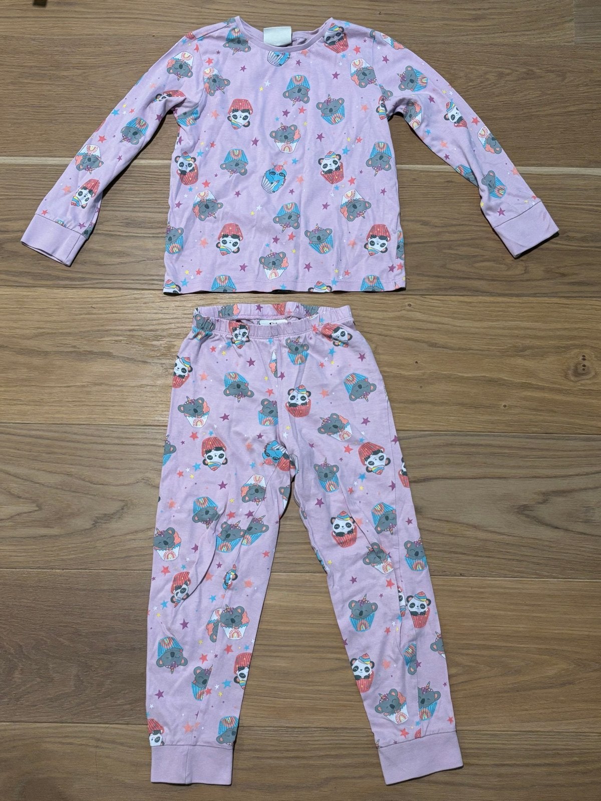 C&A pyjama met schattige dierenprint, maat 122, Ophalen of Verzenden, Gebruikt, Meisje, Nacht- of Onderkleding