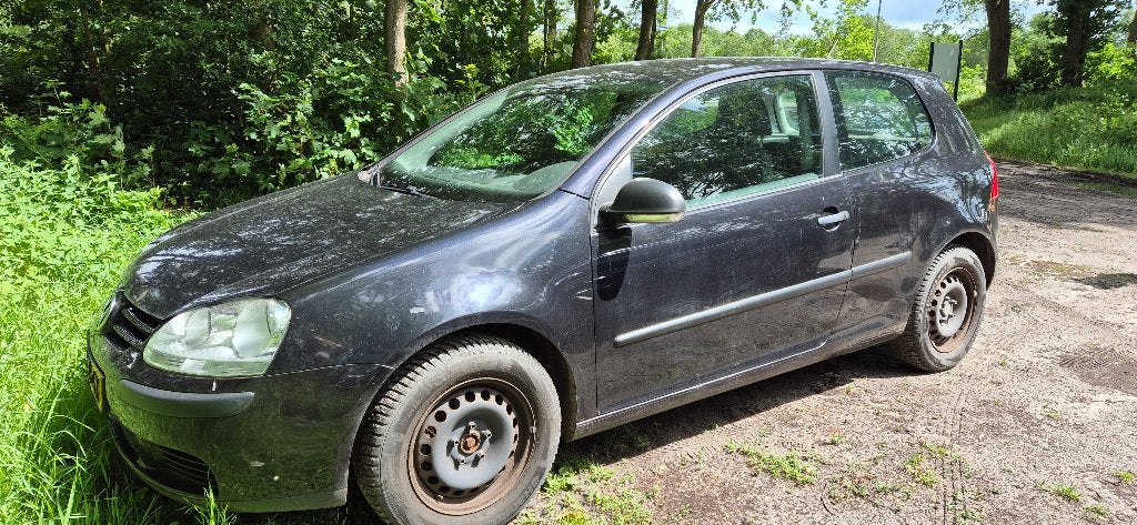 Volkswagen Golf 1.4 16V 59KW 3D 2007 Zwart KLUSAUTO, Voorwielaandrijving, Stof, 4 cilinders, 610 kg