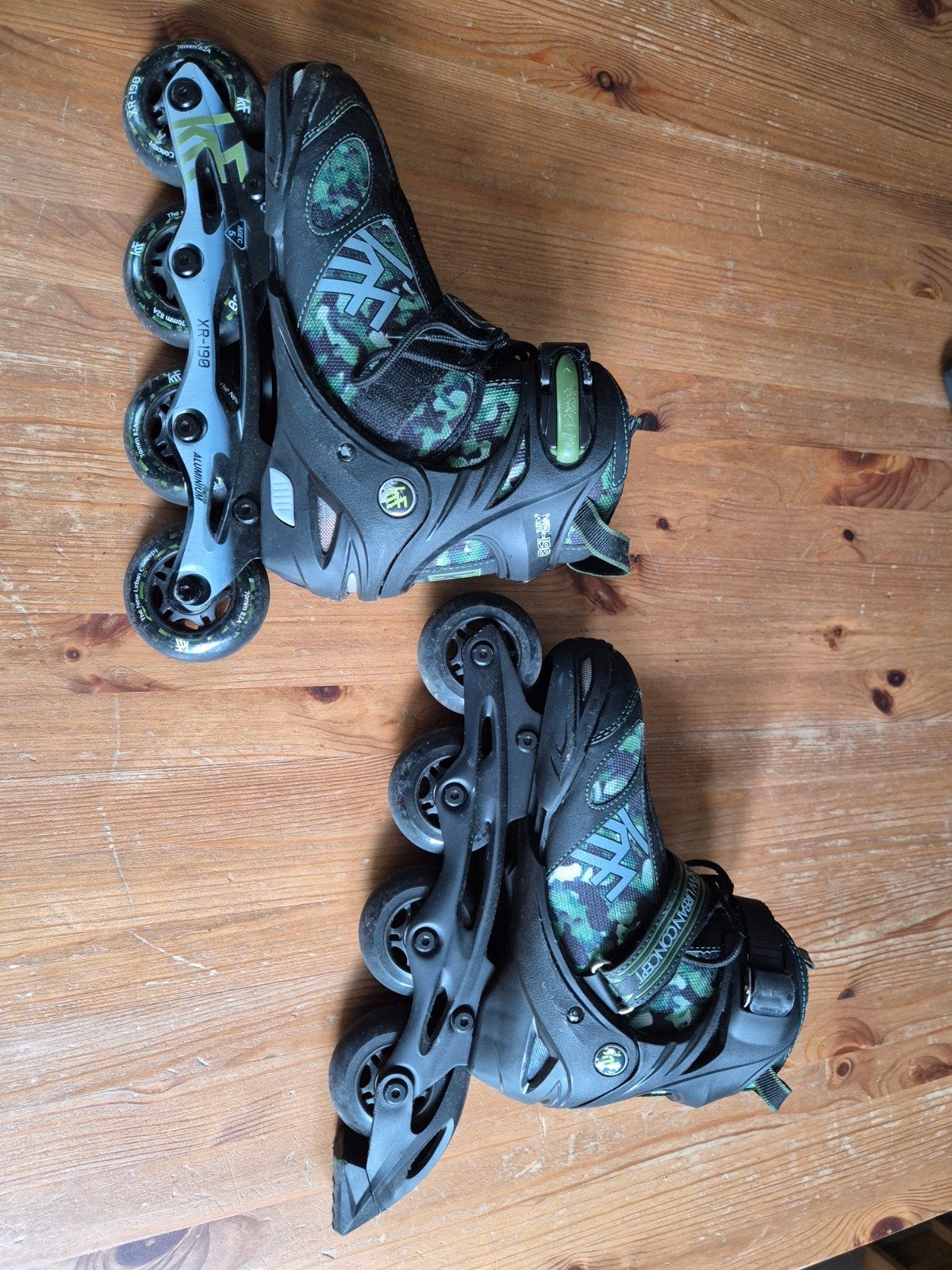 Inline skates /
skeelers Krf Xr-190 maat 34-37, Ophalen, Verstelbaar, Gebruikt, Inline skates 4 wielen