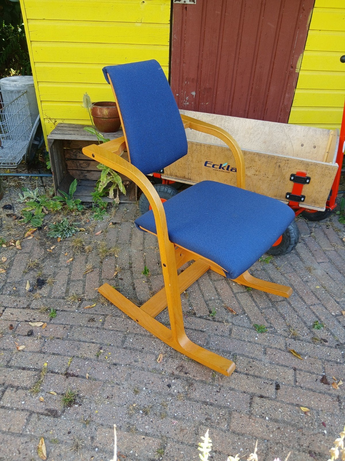 stokke varier pendulum, Huis en Inrichting, Stoelen, Vo, Gebruikt, Blauw, Vo