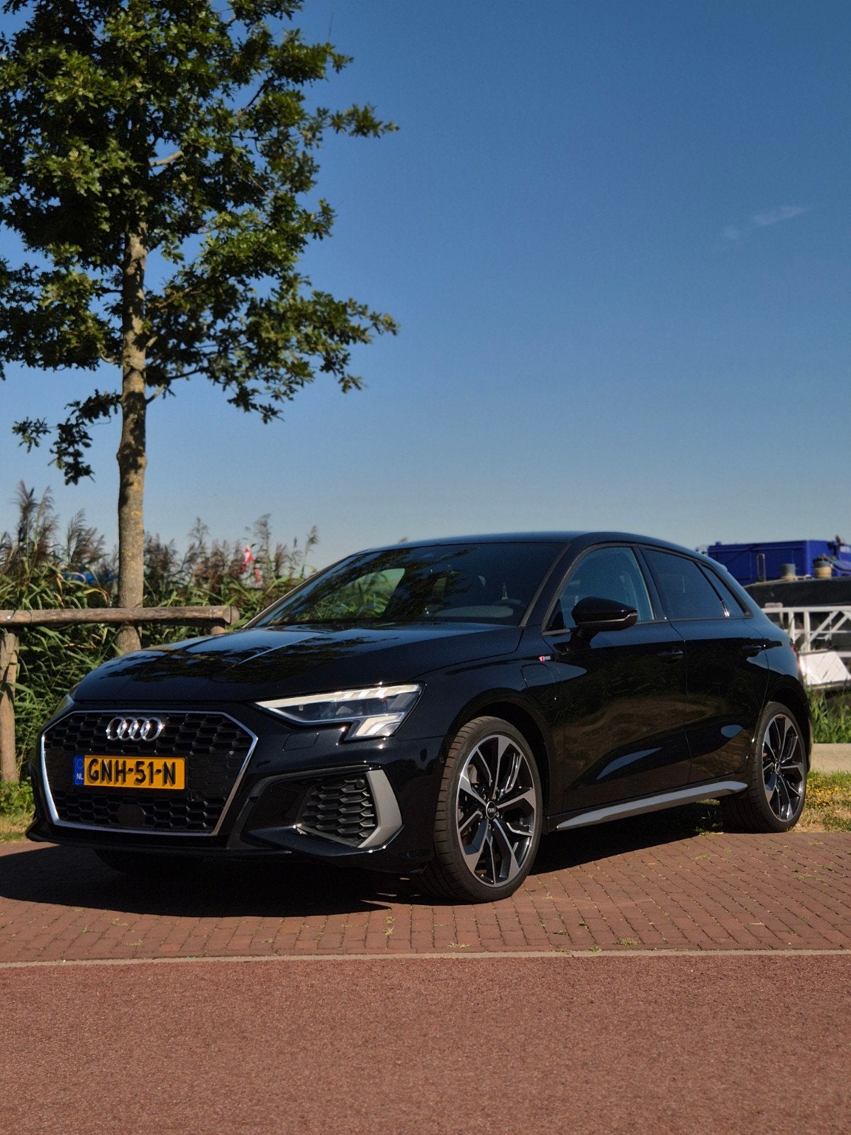Audi A3 40 Tfsi e Phev 2021 2x S-line Virtual Cockpit+, Auto's, Zwart, 4 cilinders, 1535 kg, Leder en Stof
