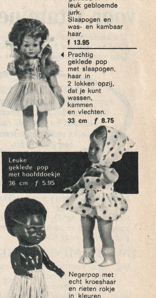 Retro reclame 1962 Wildebras speelgoed poppen prachtig, Verzenden, Overige typen