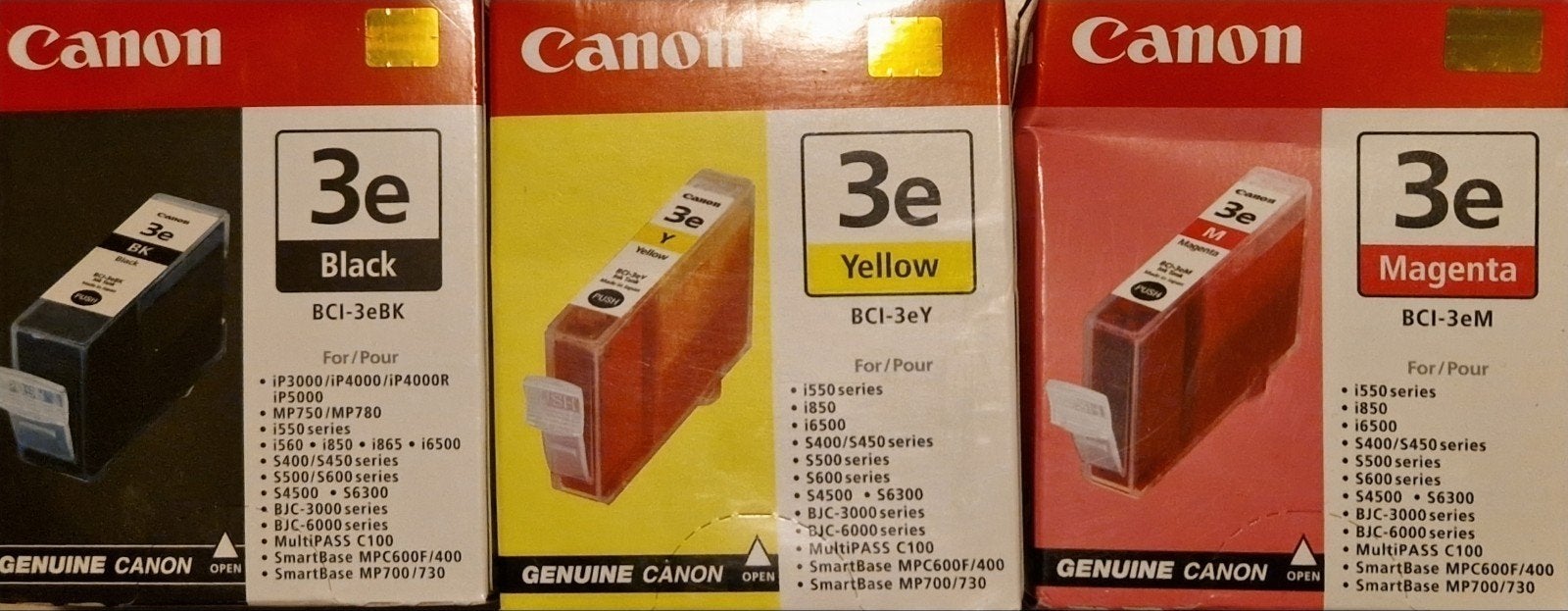 Canon BCI-3e Inktcartridges (Zwart, Geel, Magenta), Ophalen of Verzenden, Nieuw, Cartridge, Canon