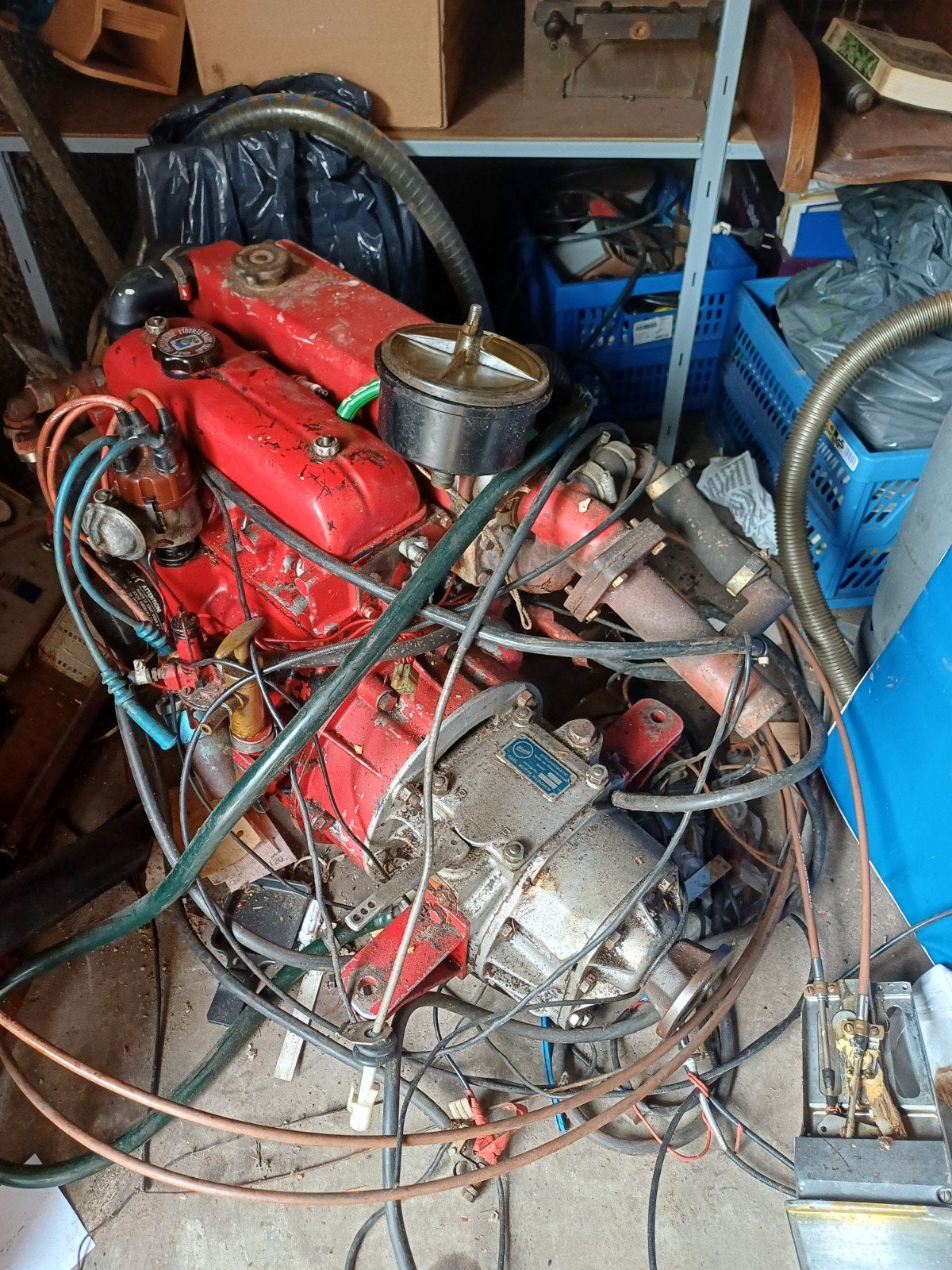Renault Marine DTN40 40 pk compleet met as enz opknapper, Ophalen, Gebruikt, Binnenboordmotor, Elektrische start