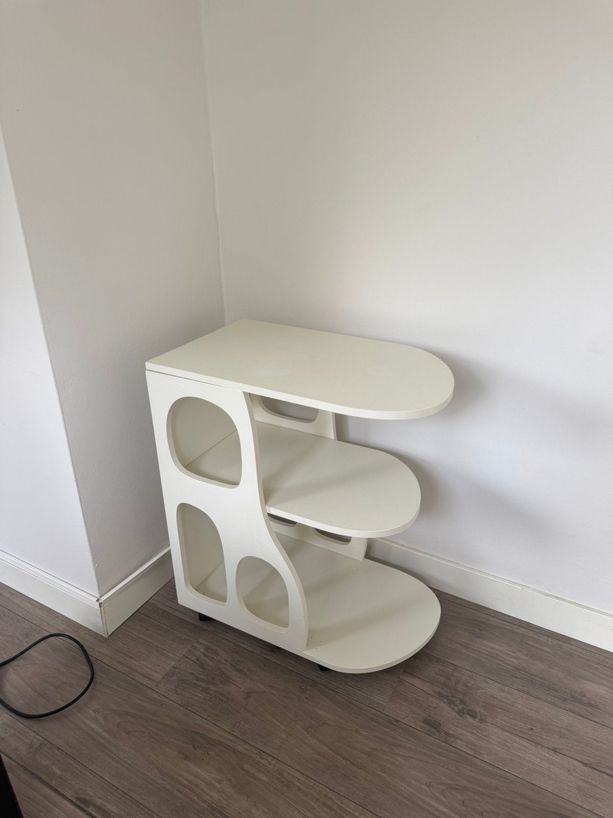 Bijzettafel keukentrolley wit Kwantum, Ophalen, Gebruikt, 50 tot 100 cm, Rond