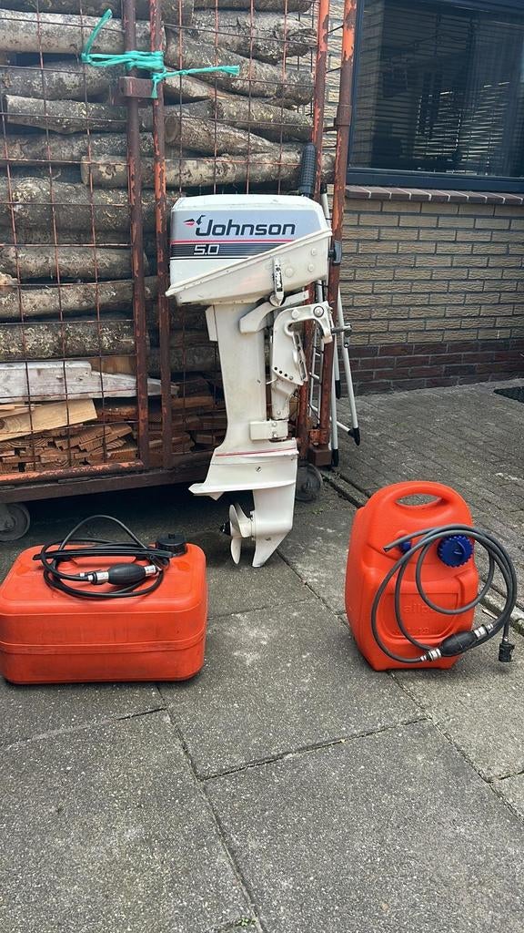 Johnson 5 pk kortstaart, Watersport en Boten, Ophalen, Gebruikt, Benzine, Minder dan 5 pk