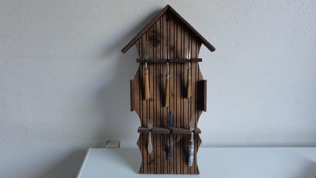 Rekje met 6 antieke vorkjes, antiek bestek, Ophalen of Verzenden