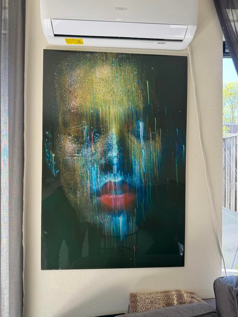 Glazen schilderij, Antiek en Kunst, Ophalen