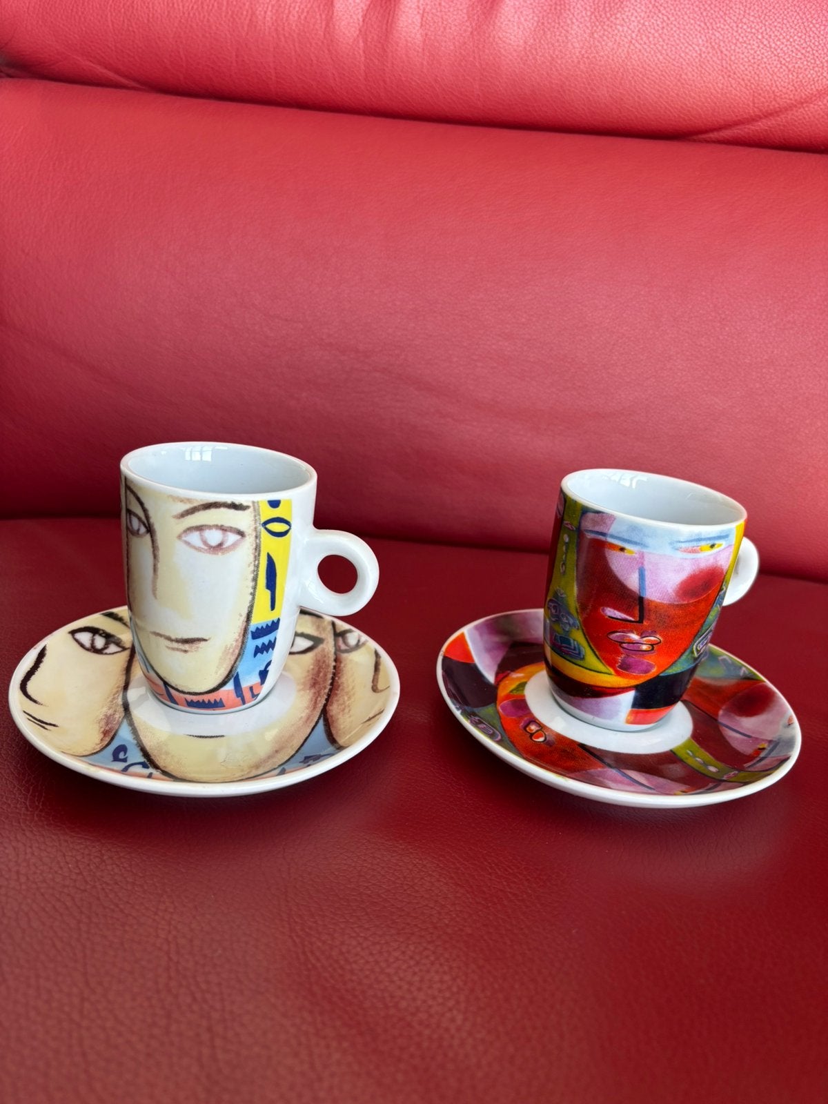 2 espresso kopjes, Huis en Inrichting, Verzenden, Zo goed als nieuw, Overige stijlen, Kop(pen) en/of Schotel(s)