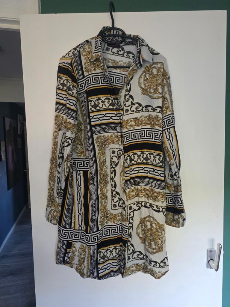 Leuke blouse met barokprint - Jagar, Overige kleuren, Ophalen of Verzenden, Gedragen, Maat 46/48 (XL) of groter