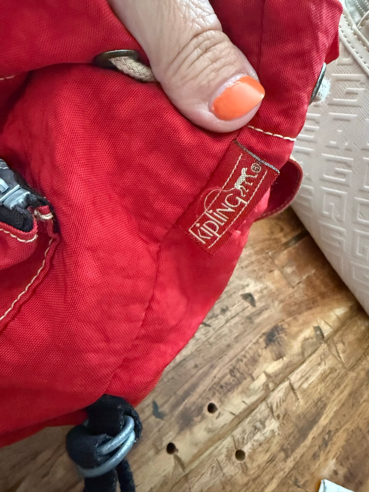 Kipling tas rood, Ophalen of Verzenden, Kipling, 30 tot 45 cm