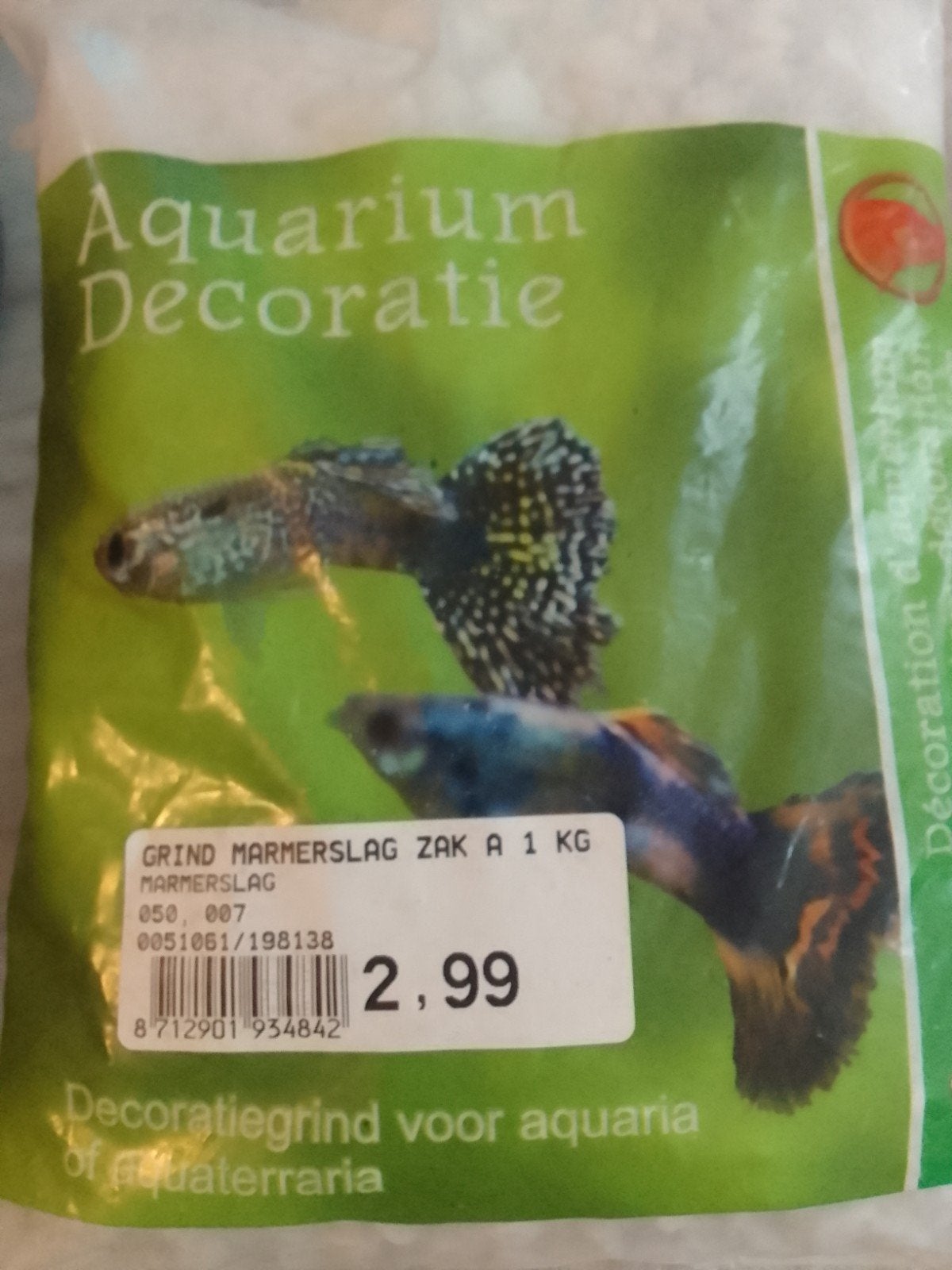 Boon Aqua Deco marmerslag Wit 1 kg, ., Plant(en), Steen of Hout, Nieuw, Overige merken
