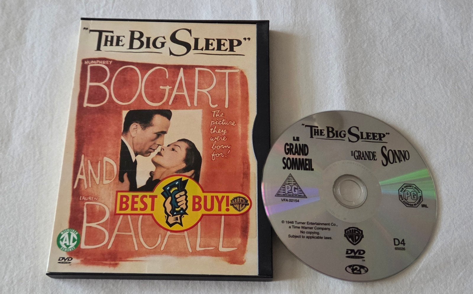 humphrey Bogart The Big Sleep Dvd Classic, Cd's en Dvd's, Dvd's | Klassiekers, Alle leeftijden, Ophalen of Verzenden, Zo goed als nieuw