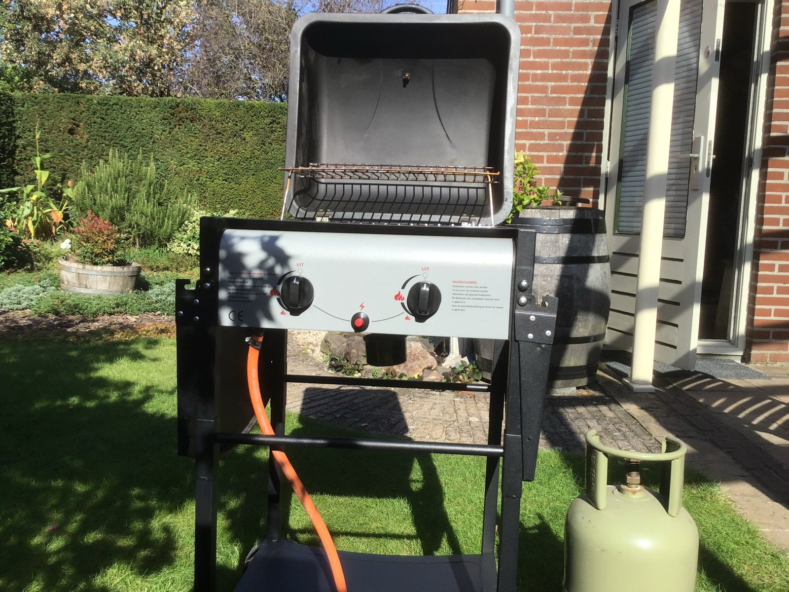 Compacte gasbarbecue met twee branders, Ophalen, Gebruikt