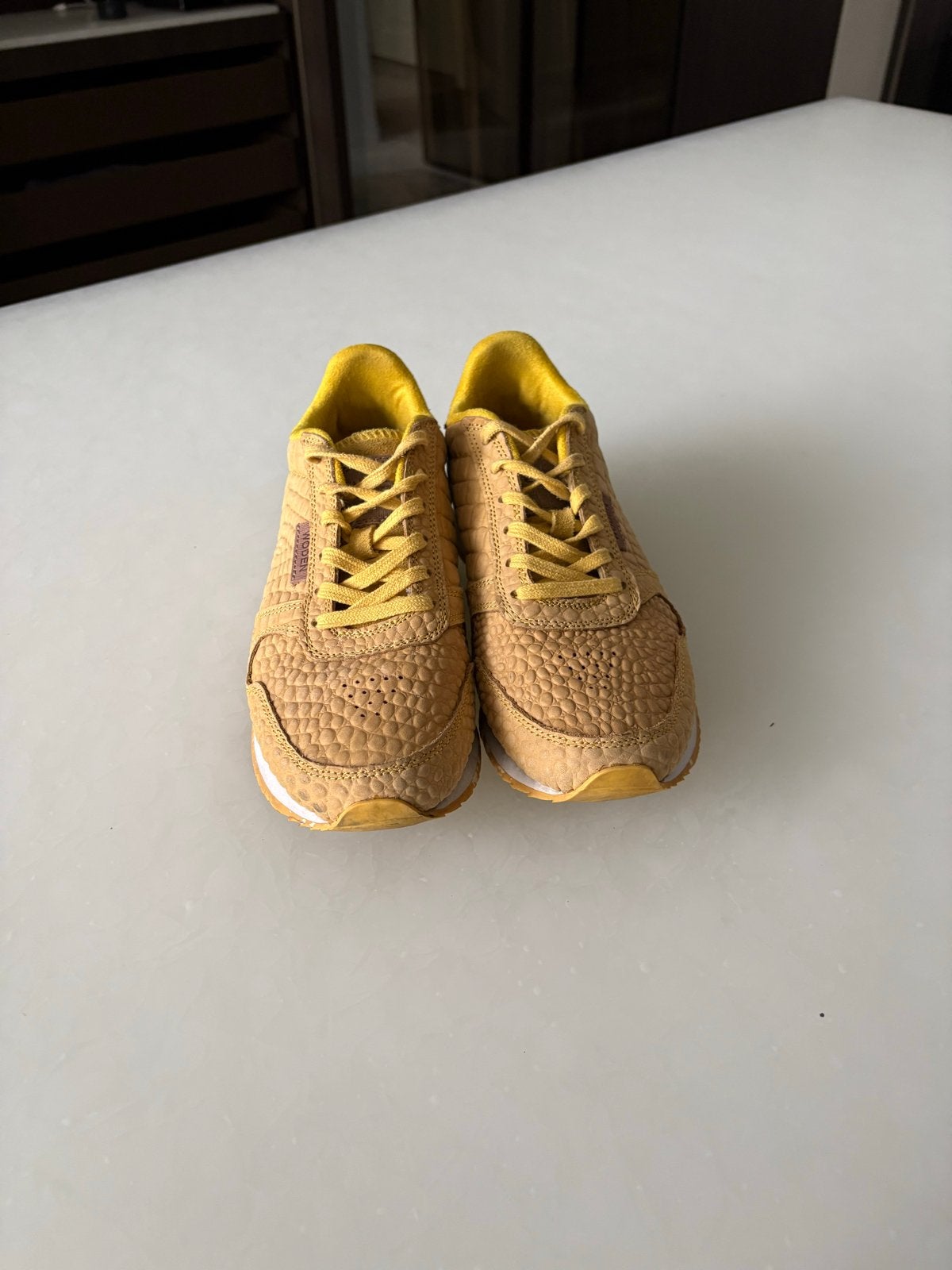 Woden sneakers maat 39 - Zo goed als nieuw, Ophalen of Verzenden, Zo goed als nieuw, Geel, Sneakers of Gympen