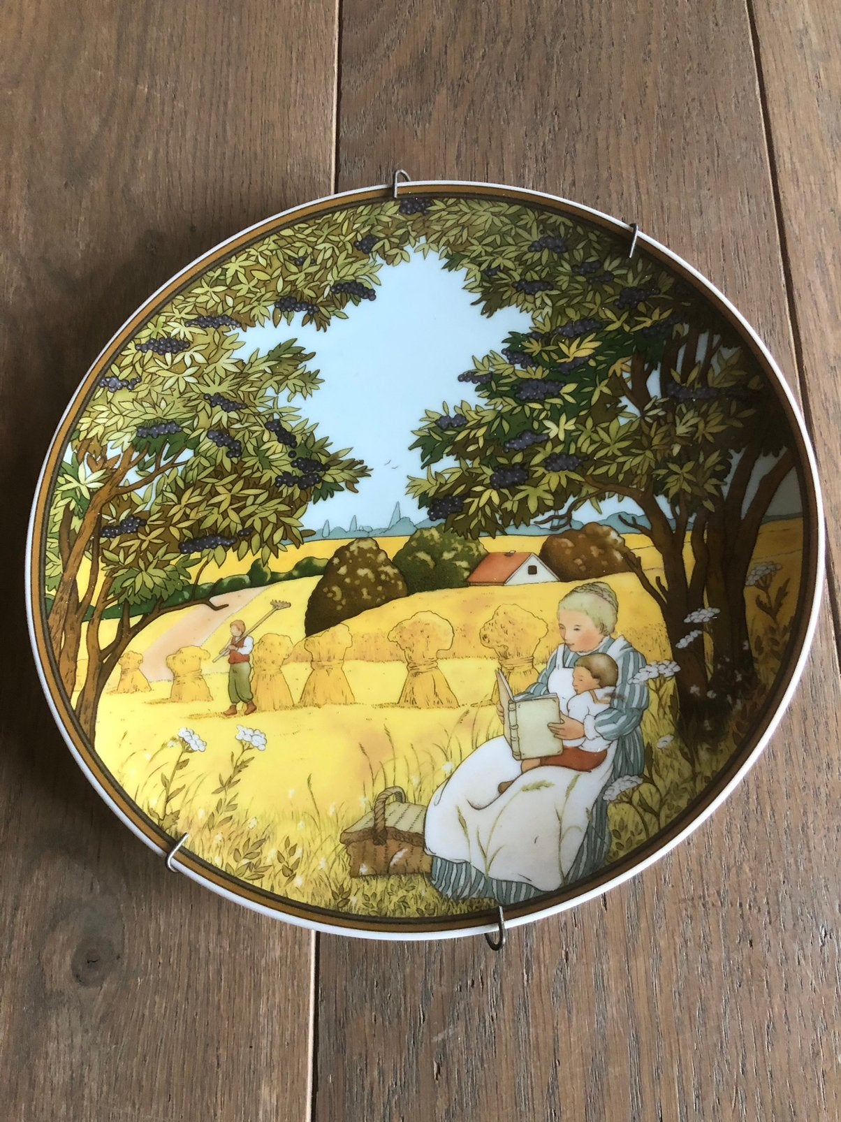 Heinrich Villeroy & Boch 'Herbst' wandbord, Meerkleurig, Ophalen of Verzenden, Zo goed als nieuw, Wandbord of Wandpaneel