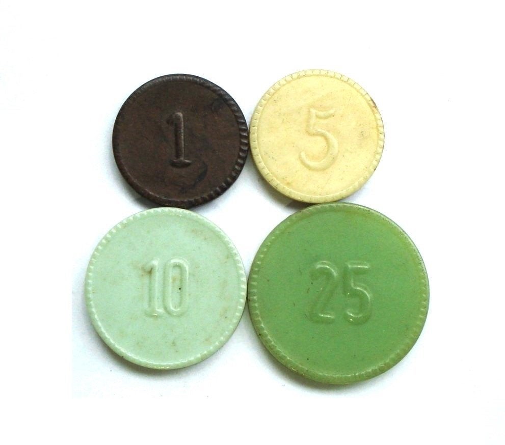 Nederland - Ministerie van Oorlog 4 tokens z.j. (1951), Ophalen of Verzenden, Overige materialen, Nederland