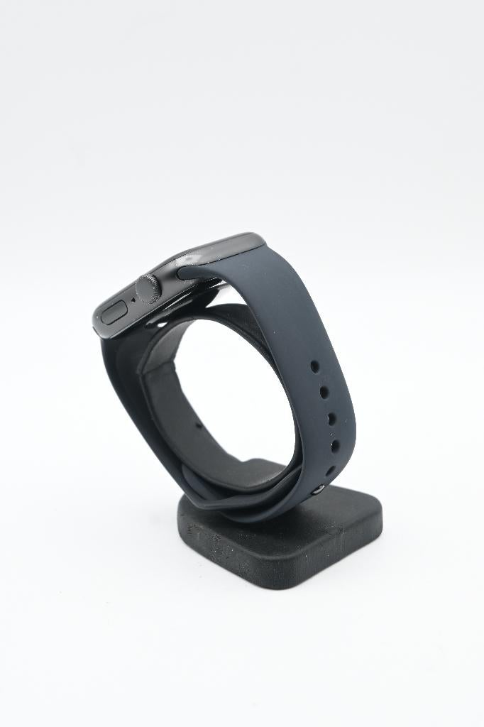 Apple Watch SE 2022 4mm GPS 100% Batterij C-Grade, Gebruikt, Zwart, -, Ophalen of Verzenden