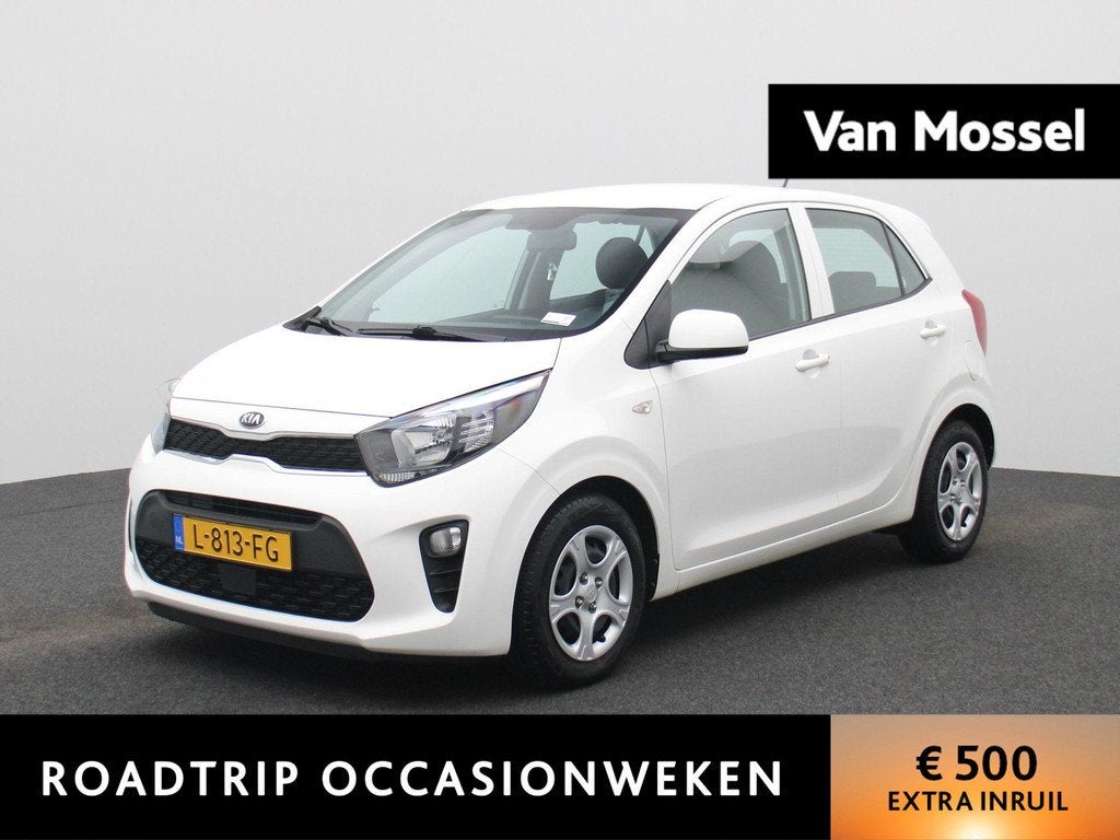 Kia Picanto 1.0 DPi ComfortLine | AUTOMAAT | AIRCONDITIONING, Auto's, Gebruikt, 4 stoelen, Wit, Origineel Nederlands