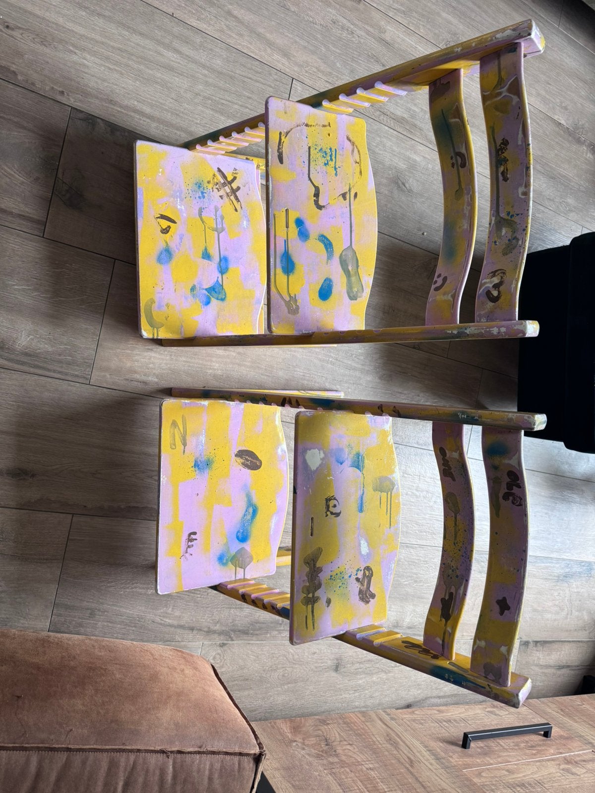 2x Costum Stokke TripTrap Stoelen, Kinderen en Baby's, Kinderstoelen, Ophalen, Gebruikt, Meegroeistoel, Aanschuifbaar