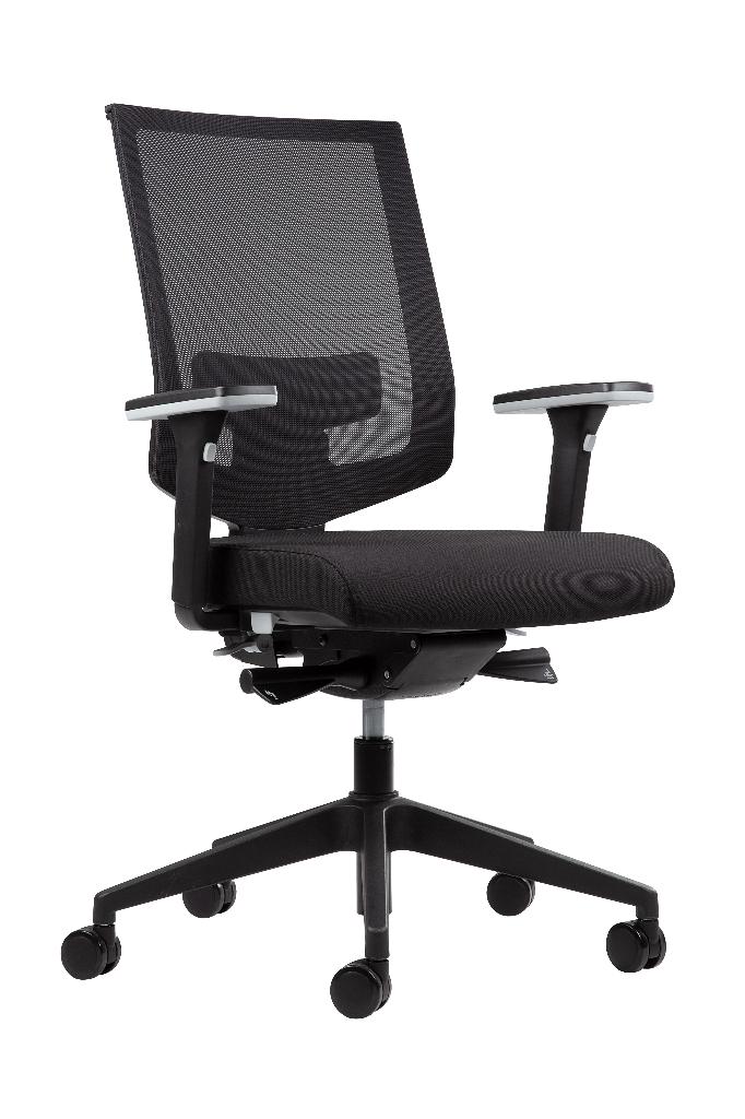 VST MX2 bureaustoelen, 5 jaar garantie, Europese norm!!!!, VST, Zwart, Nieuw, Ophalen of Verzenden