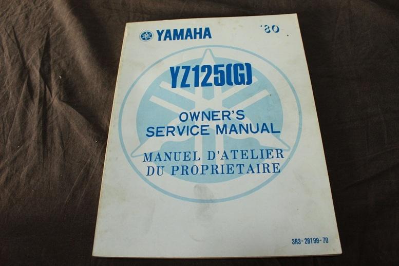 Yamaha YZ125 G 1980 motorcycle owner's manual yz125, Ophalen of Verzenden, Yamaha