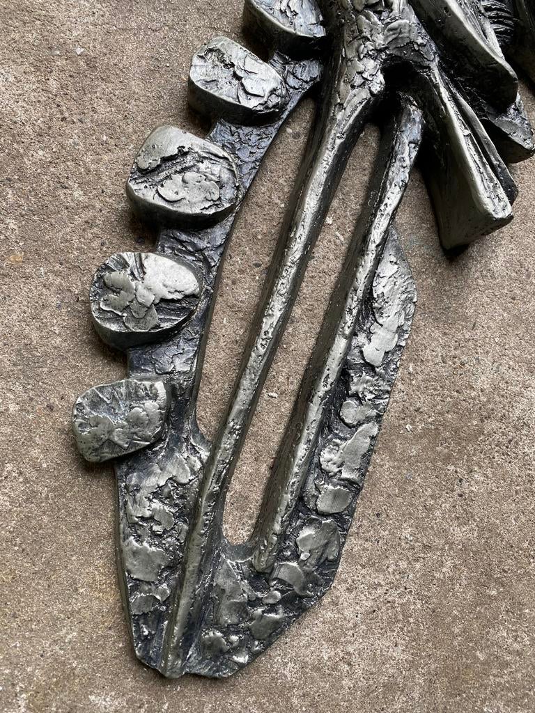 Kraanvogels wandsculptuur Ars Munda , jaren 70, Wandsculptuur, Gebruikt, Duitsland, 30 cm