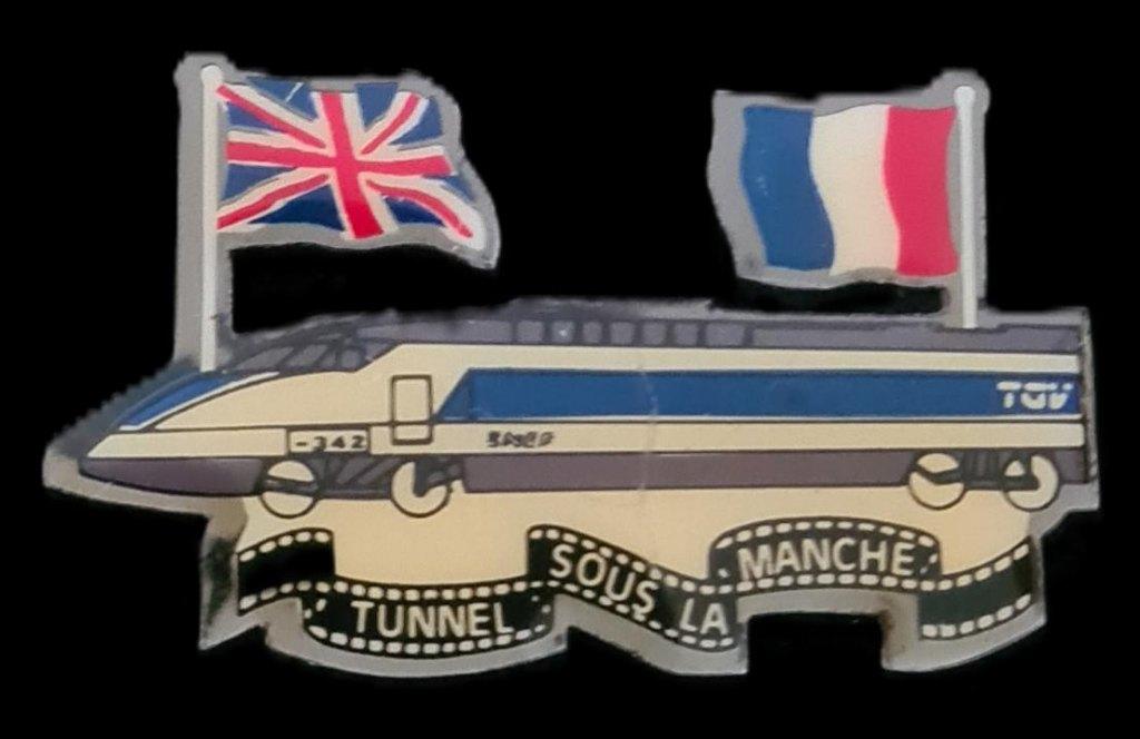 TGV -tunnel sous la manche- pin, Verzenden, Nieuw, Transport, Speldje of Pin