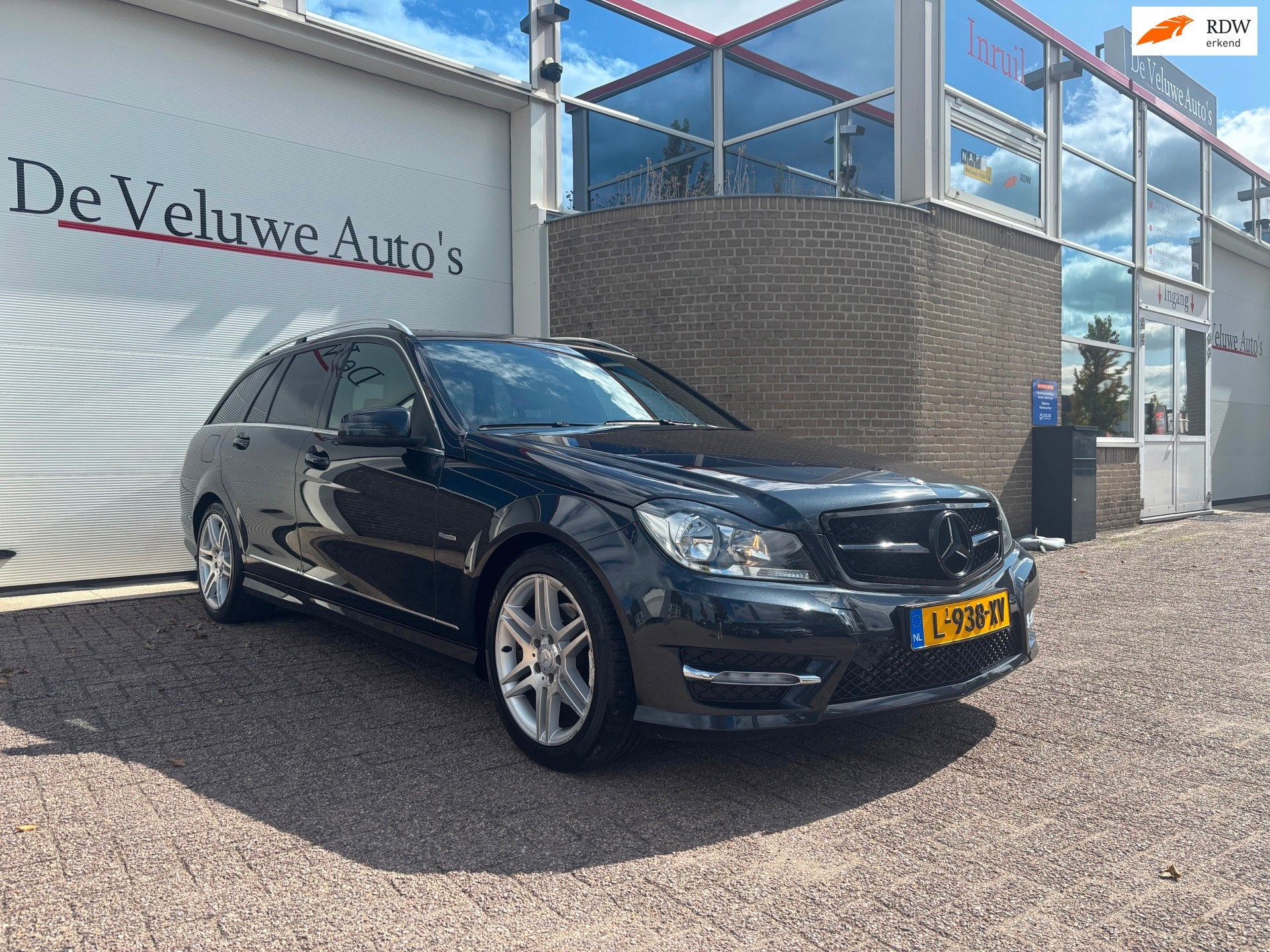 Mercedes-Benz C-klasse Estate 180 Business Class 125! Elegan, Auto's, Automaat, Achterwielaandrijving, Zwart, 1796 cc