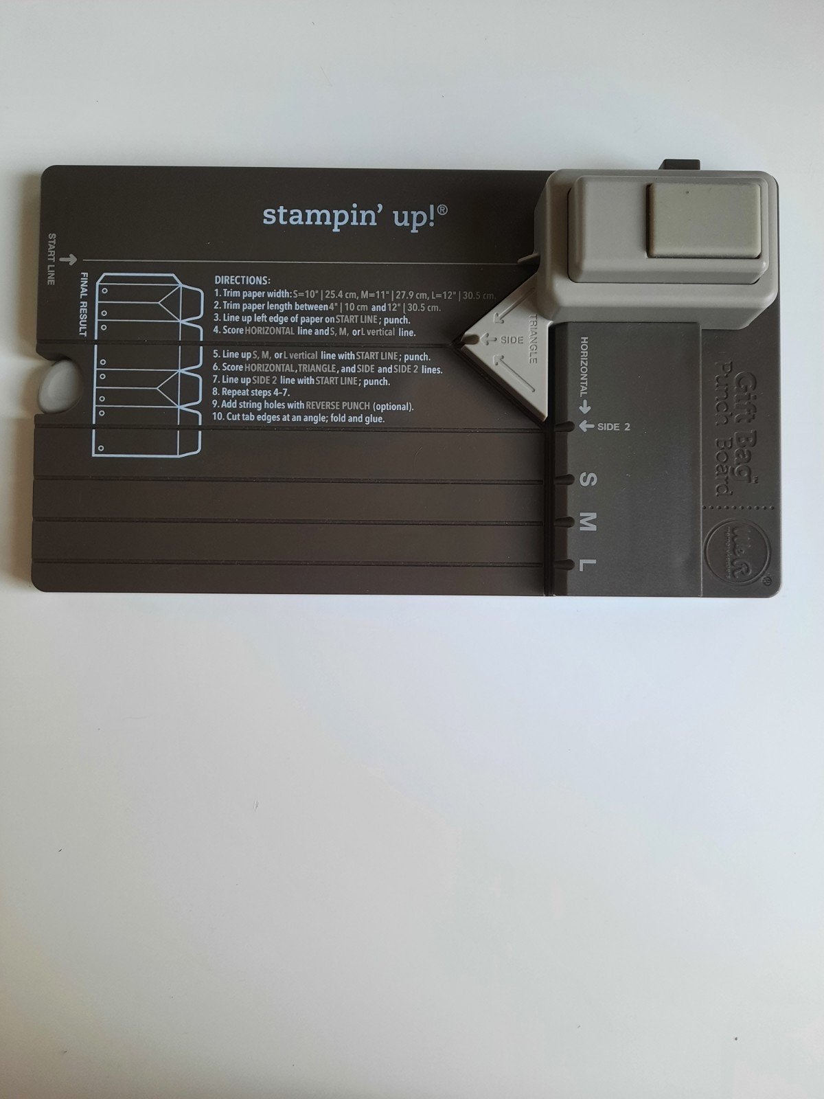 Stampin up Gift bag punch board, Verzenden, Clearstamp