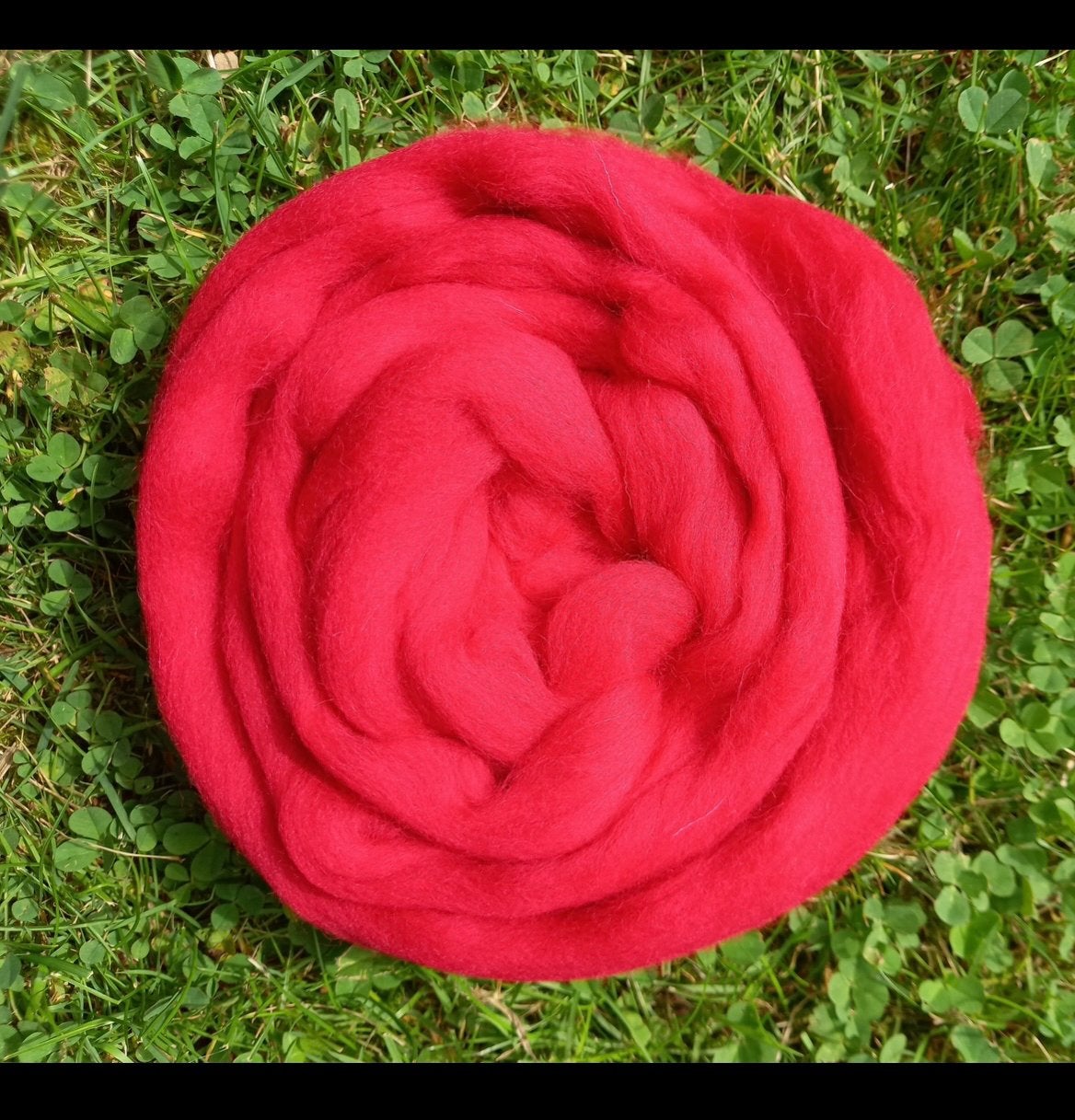 Lontwol, rood en blauw, Verzenden, Zo goed als nieuw