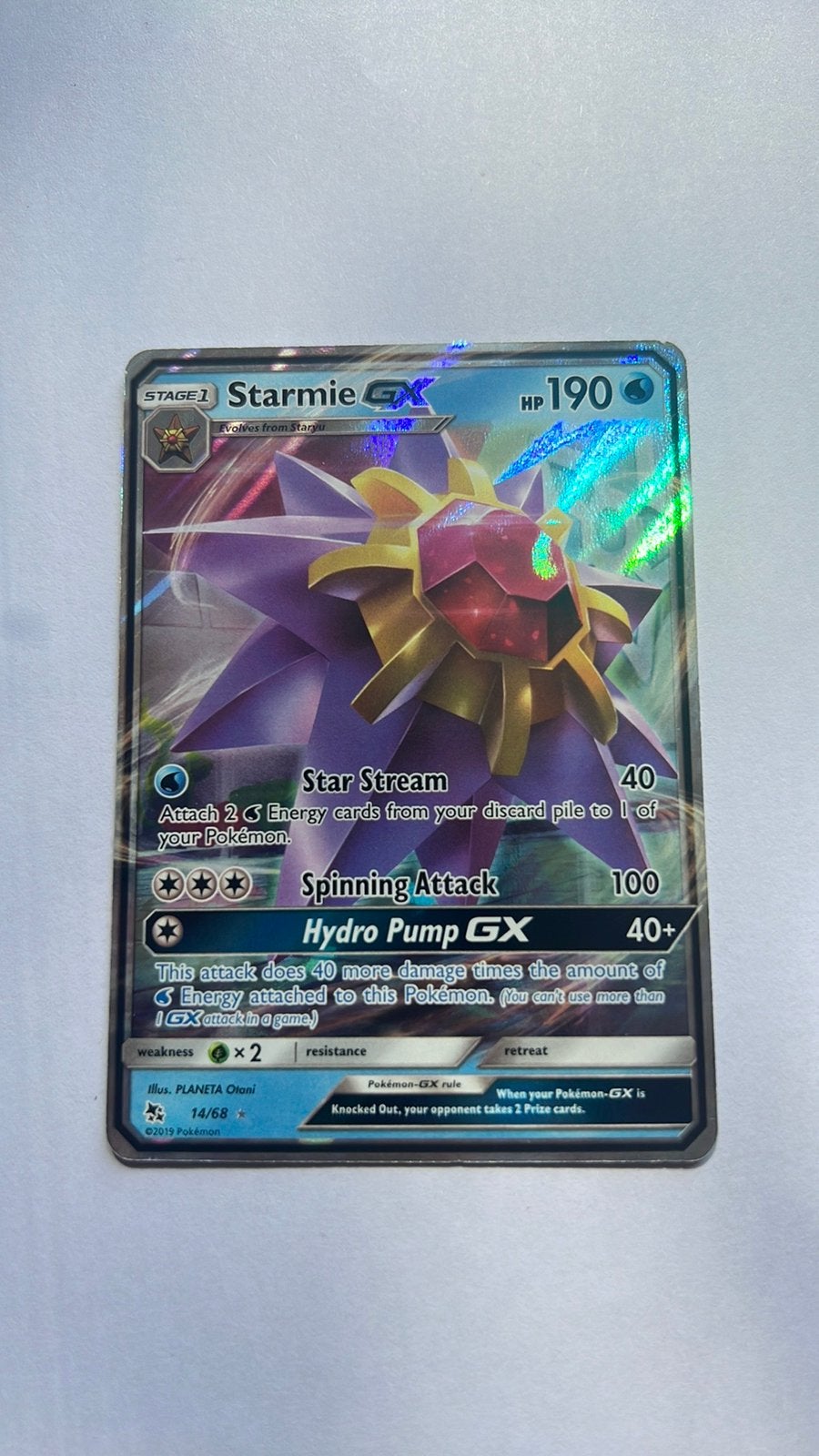 Starmie GX, Ophalen, Zo goed als nieuw, Losse kaart, Foil