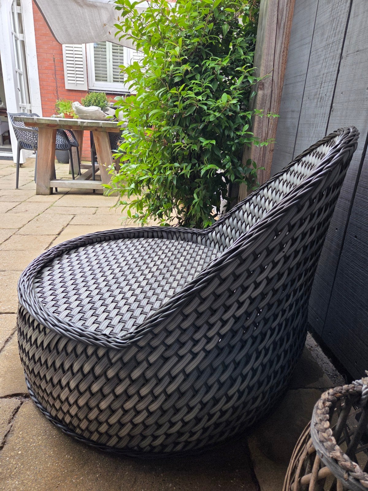 prachtige Fauteuil groot, Tuin en Terras, Tuinsets en Loungesets, Ophalen, Kunststof, 2 zitplaatsen