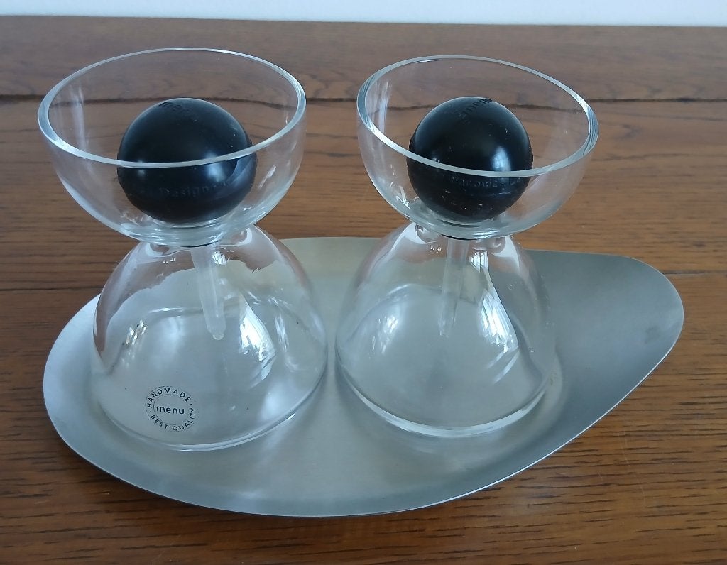 Design olie- en azijnstel. Merk MENU, ontwerp van Banovic, Overige typen, Ophalen of Verzenden, Overige stijlen, Glas