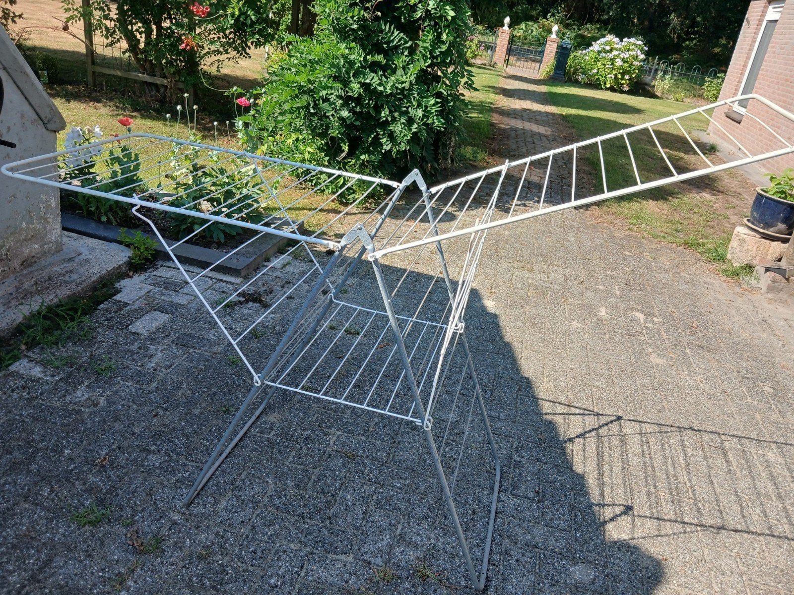 Stevig wasrek - ideaal voor binnen en buiten, Ophalen of Verzenden, Gebruikt, Wasrek