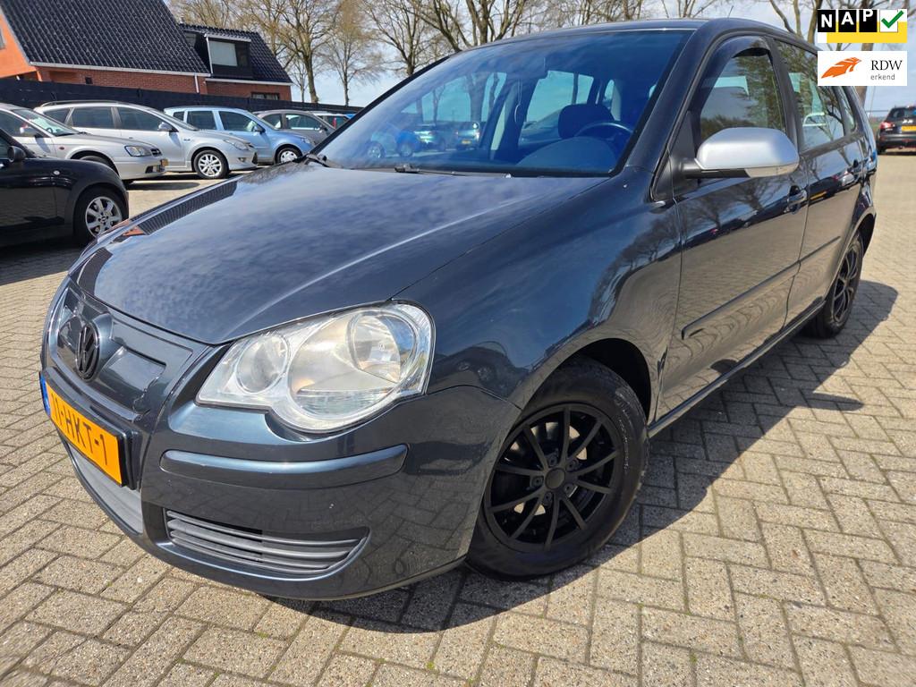 Volkswagen Polo 1.4 TDI Trendline BlueMotion 2009. Airco/Cru, Voorwielaandrijving, Stof, Gebruikt, Zwart
