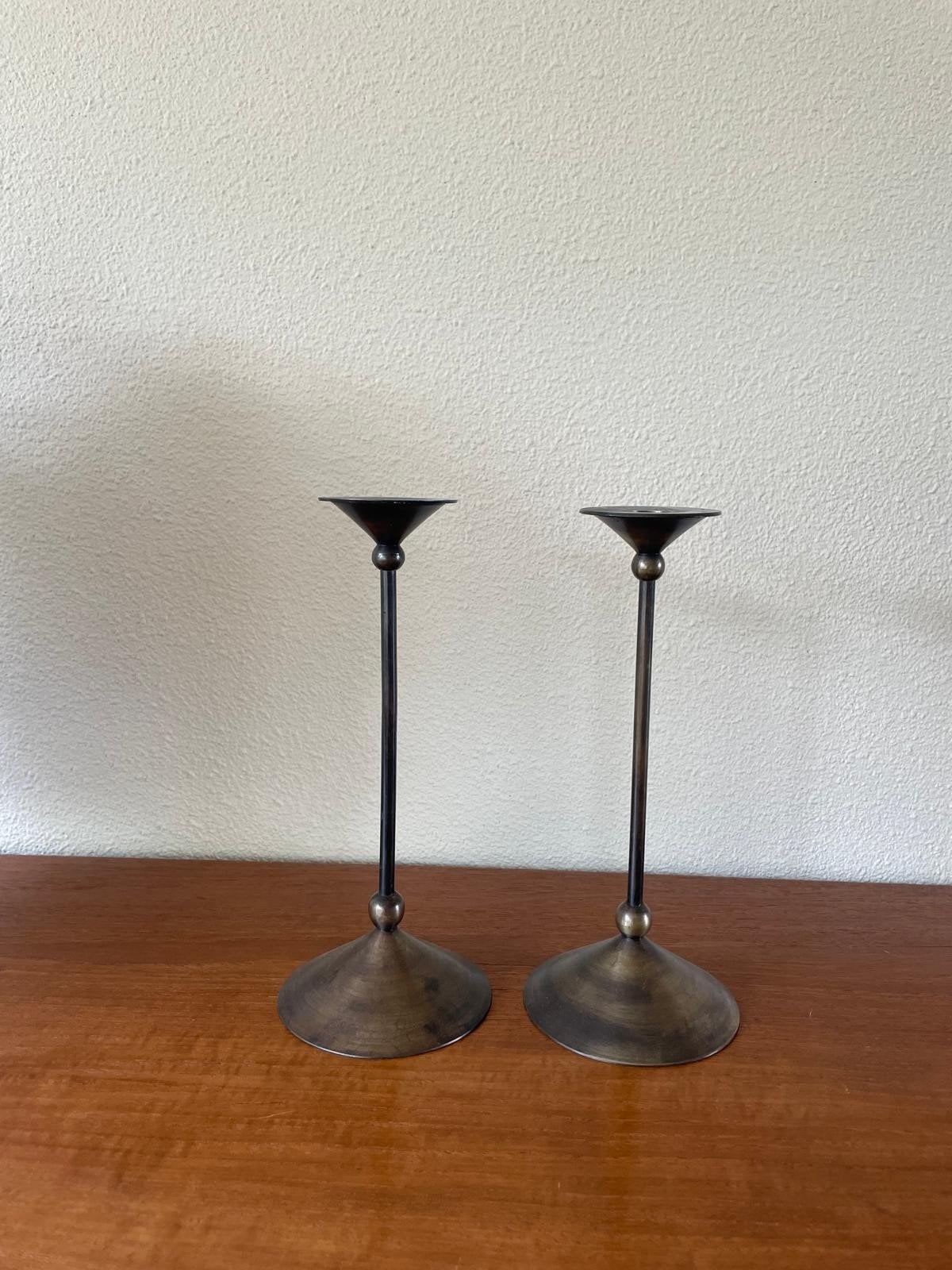 Set van 2 vintage kandelaars, Ophalen
