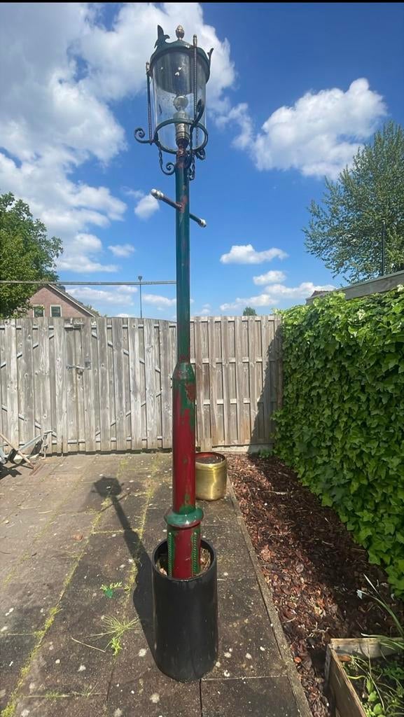 Lantaarnpaal klassiek, Tuin en Terras, Buitenverlichting, Staande lamp, Ophalen of Verzenden, 50 tot 250 watt, IJzer