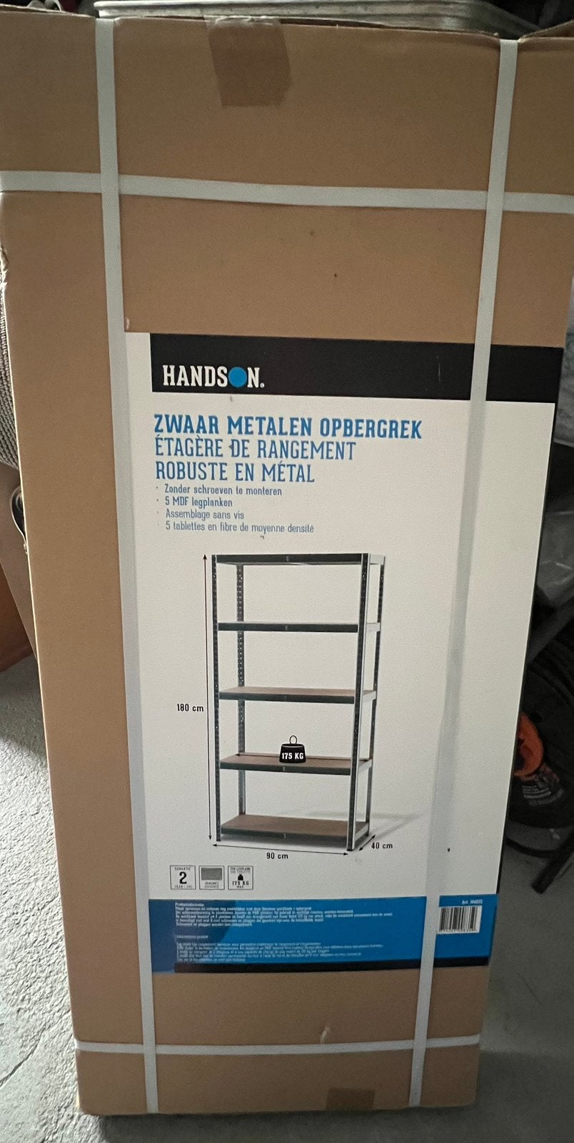 Zwaar metalen opbergrek, Ophalen, Nieuw