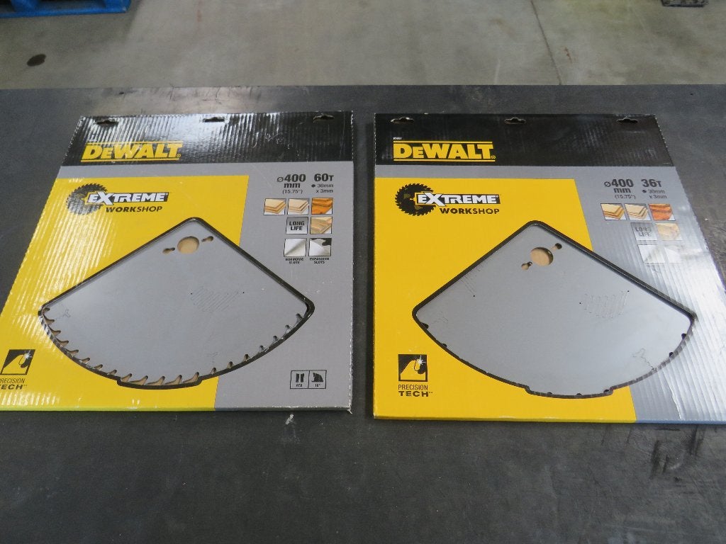 dewalt cirkelzaagbladen zaagbladen 400 mm 2 types nieuw, Dewalt.com, DeWalt, Dewalt, Nieuw