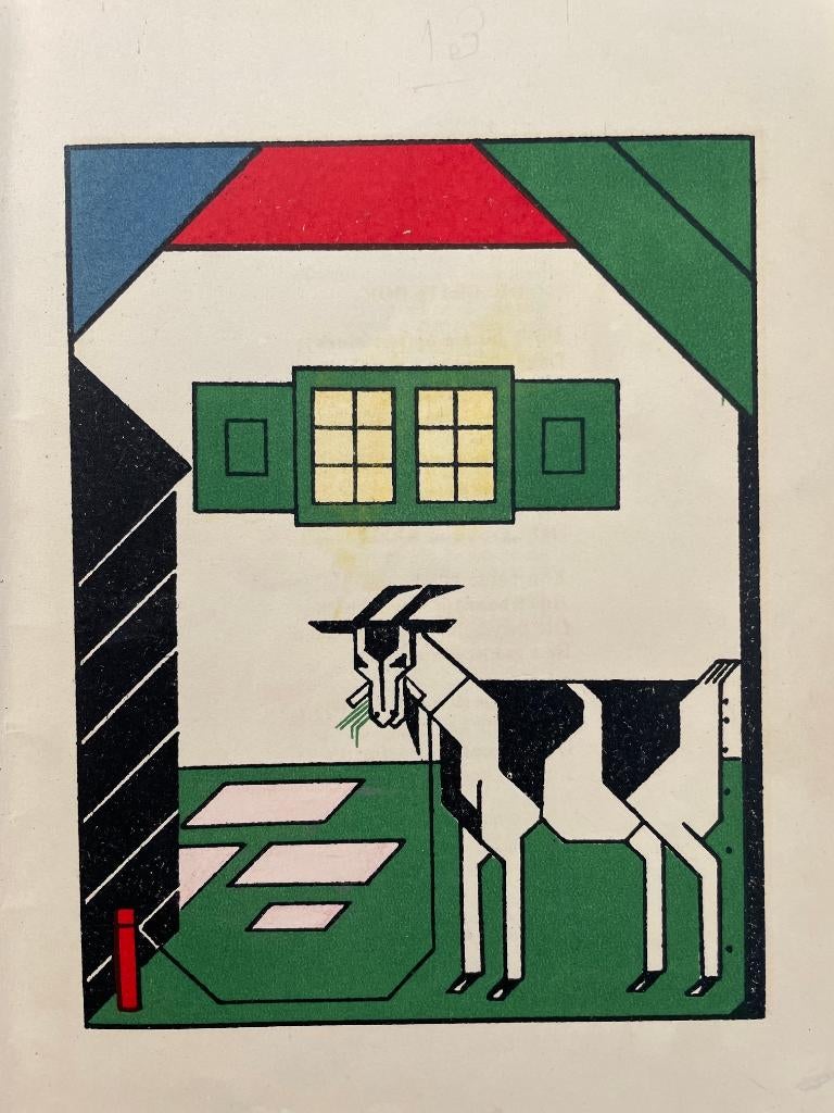 Lou Loeber, Gouden Vlinders, originele litho uit 1927. Nr.4, Antiek en Kunst, Ophalen of Verzenden