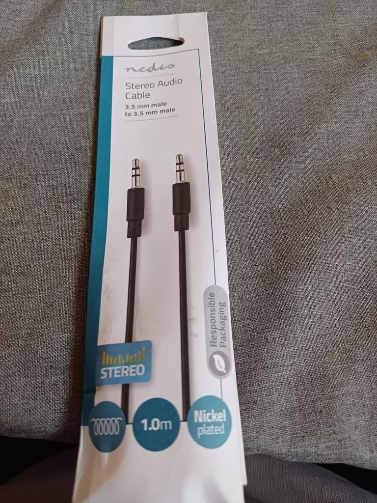 Nieuwstereo auduo kabel, Verzenden, Nieuw, Minder dan 2 meter
